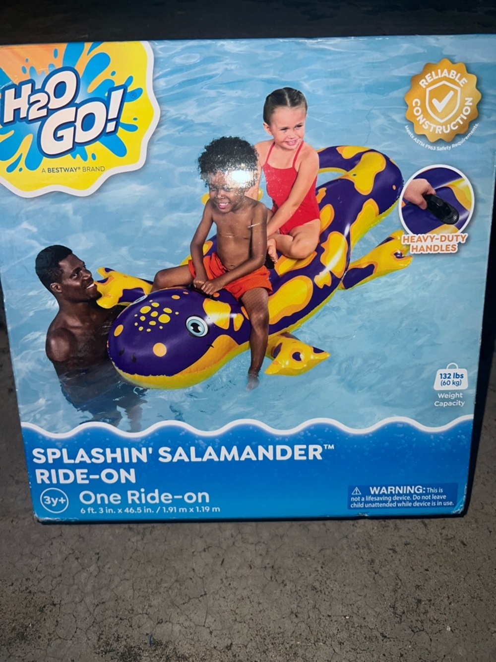 Splashin' Salamander Ride-On - Purple & Yellow